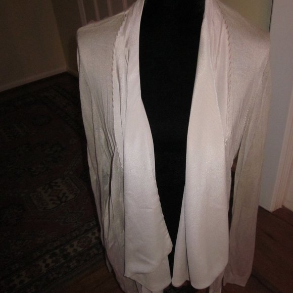 Chico's NWT Sicily Cardigan Sweater Tibet Taupe Chico's SZ 3 (16) - Picture 2 of 4